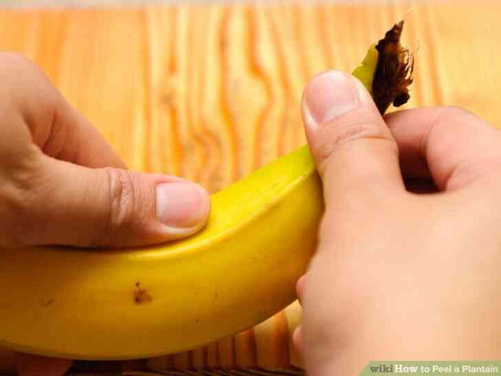 Image intitulée Peler une banane Plantain Étape 9